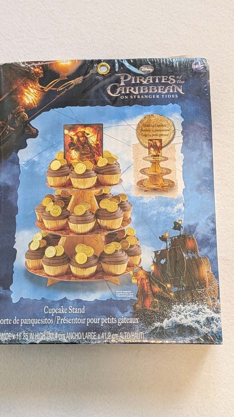 Wilton Disney Pirates of the Caribbean: On Stranger Tides Cupcake Stand NEW